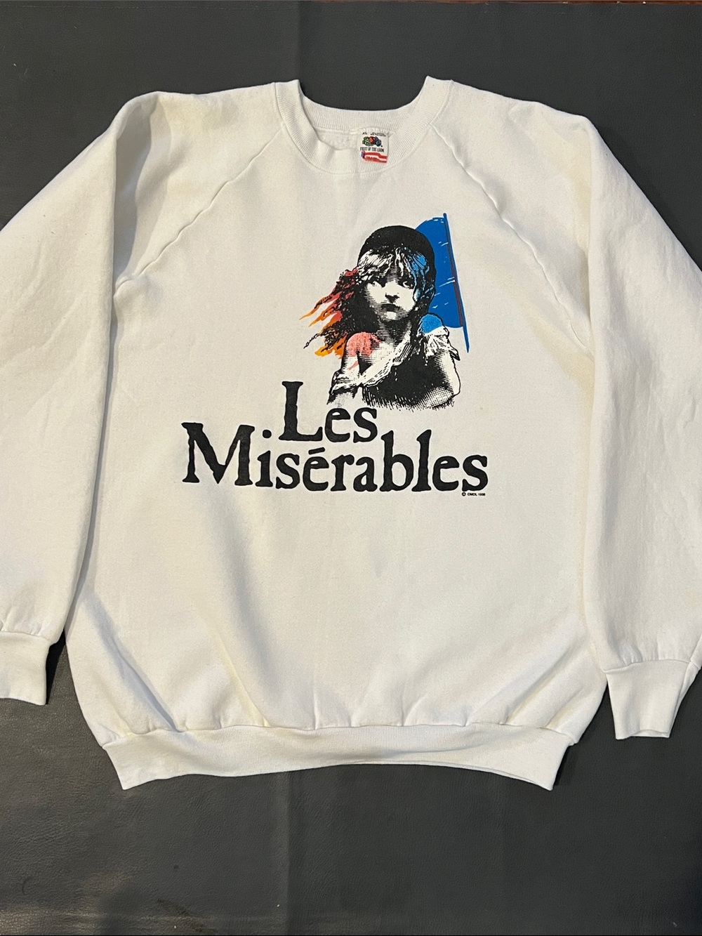 Vintage Les Miserables Sweatshirt White